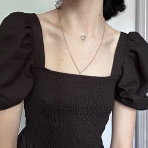 Cute black dress from Zara with a cool cutout.